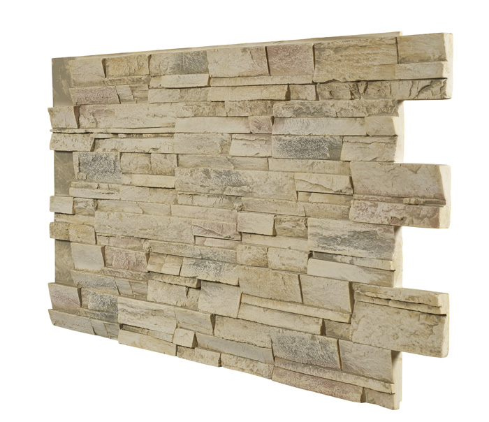 Stacked Stone Dry Stack - Cream Frost